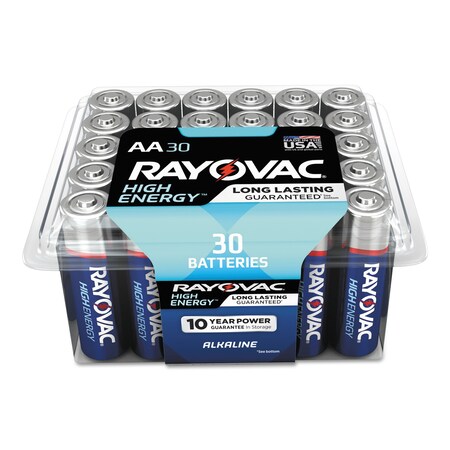 Rayovac AA Alkaline Battery, 30 PK, 1.5VDC 815-30PPK